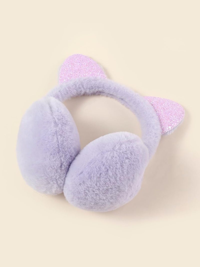 KEEPFLY Store Kids Girls Winter Earmuffs Warm Cute Plush Cat Ears Muffs Toddler Boys Ear Warmer Outdoor Ear Covers - Image 5